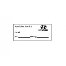 Specialist Service Stamp - Hyundai